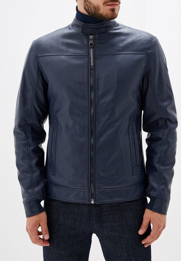 

Куртка кожаная Trussardi Jeans, Синий, Trussardi Jeans TR016EMFXDA7