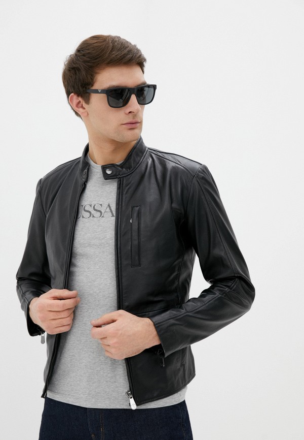

Куртка кожаная Trussardi Jeans, Черный