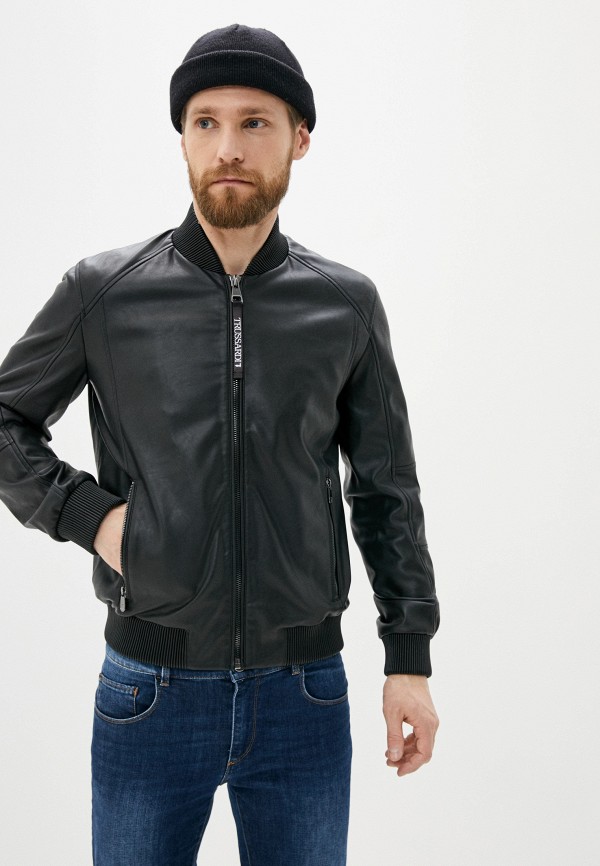 

Куртка кожаная Trussardi Jeans, Черный