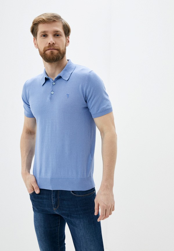 

Поло Trussardi Jeans, Голубой, Trussardi Jeans TR016EMHKTS2