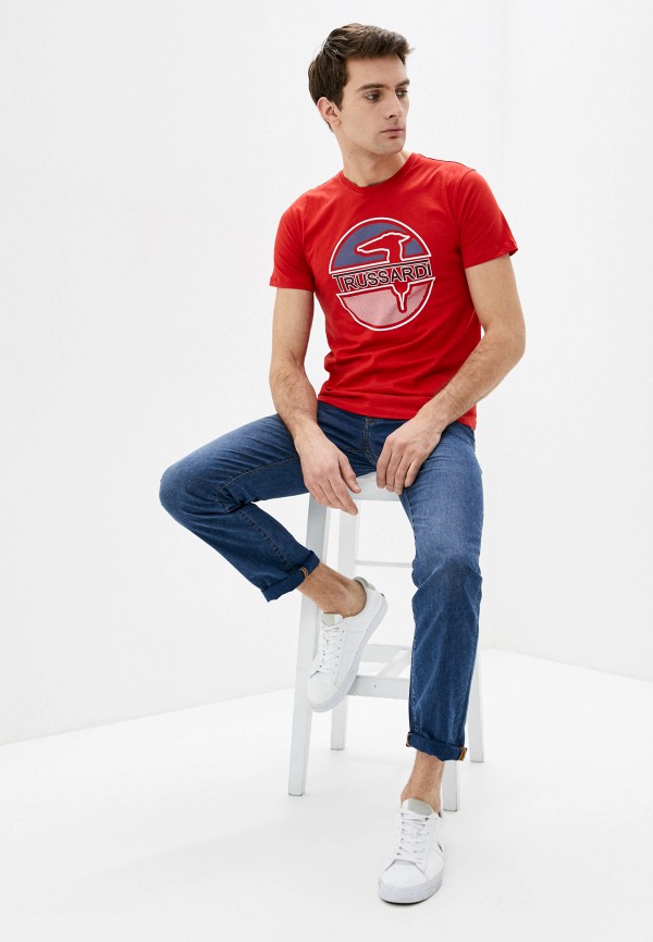 

Футболка Trussardi Jeans, Красный, Trussardi Jeans TR016EMHKTZ1