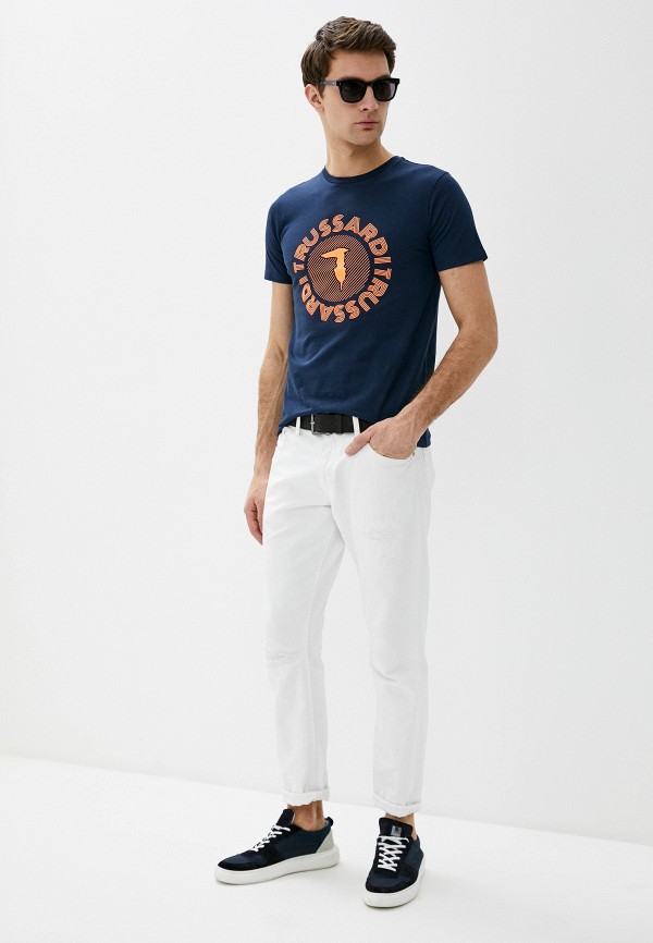 

Футболка Trussardi Jeans, Синий, Trussardi Jeans TR016EMHKTZ2