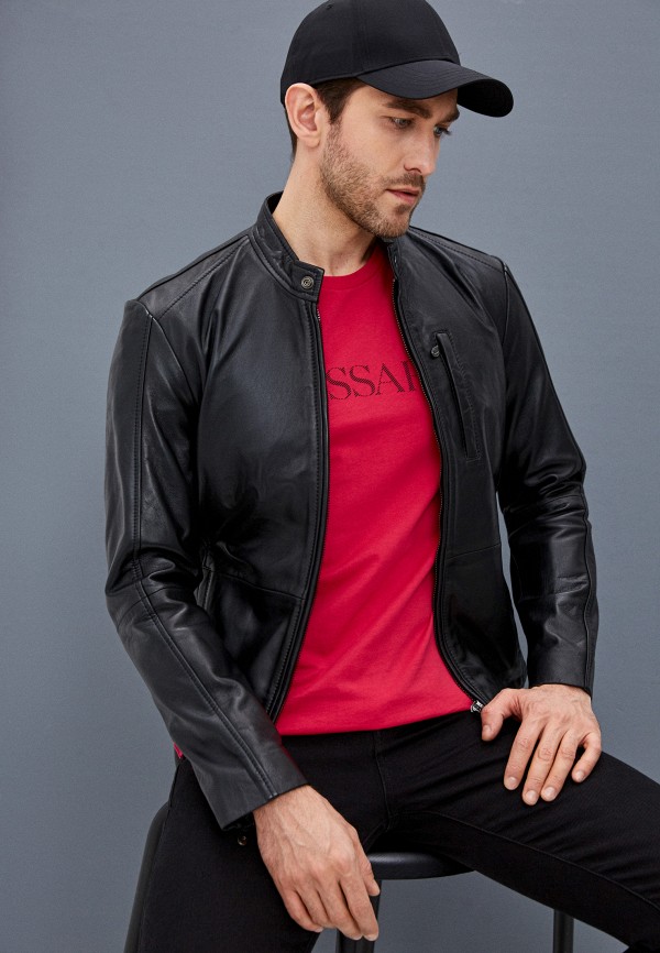 фото Куртка кожаная trussardi