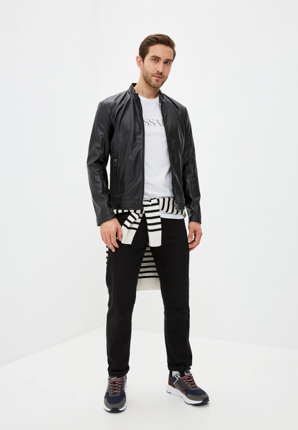 фото Куртка кожаная trussardi