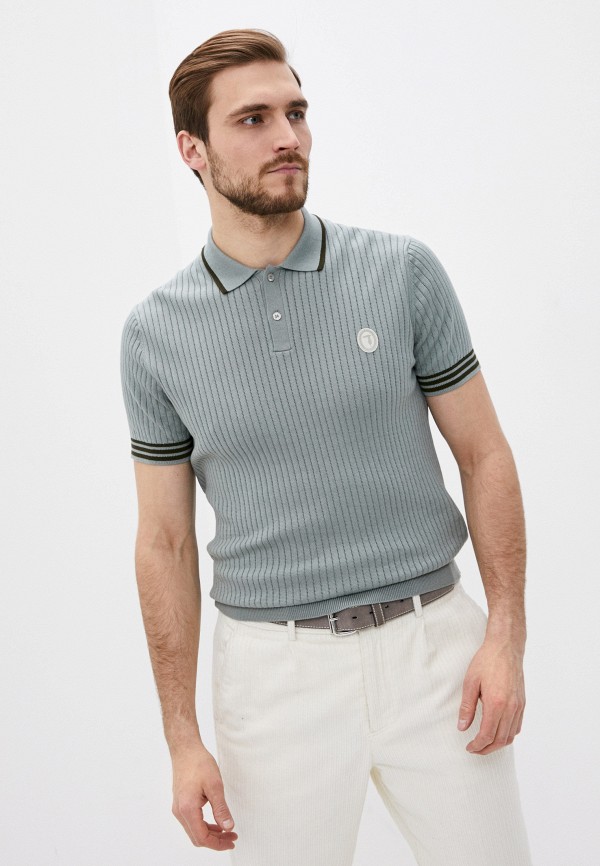 

Поло Trussardi, Бирюзовый, Trussardi TR016EMMBUQ7