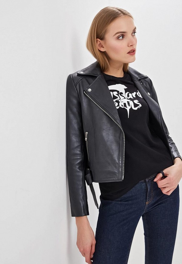 

Куртка кожаная Trussardi Jeans; Trussardi Jeans TR016EWDOCG1, Черный