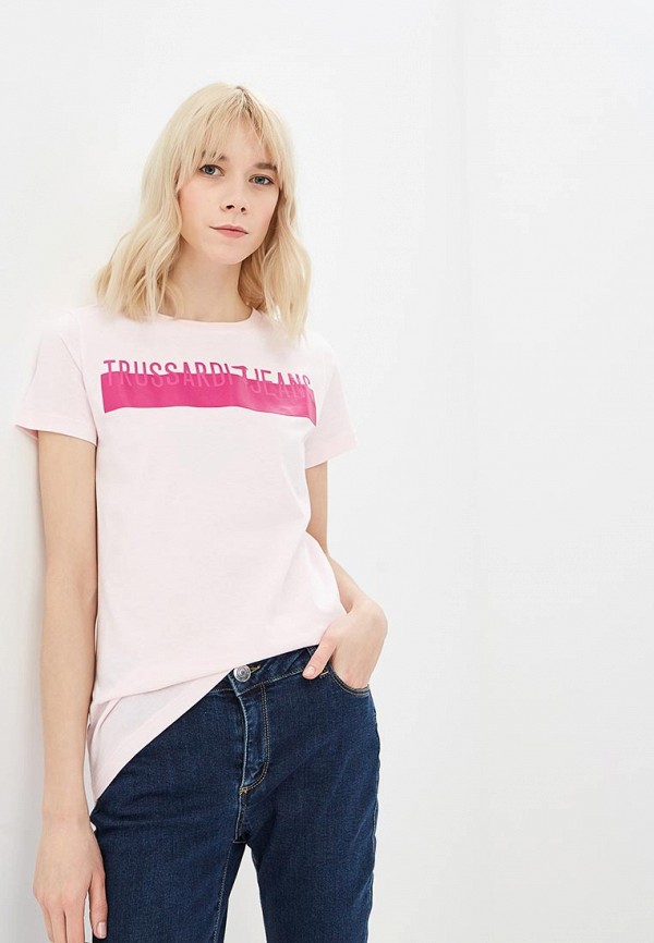 

Футболка Trussardi Jeans, Trussardi Jeans TR016EWDOCI0, Розовый