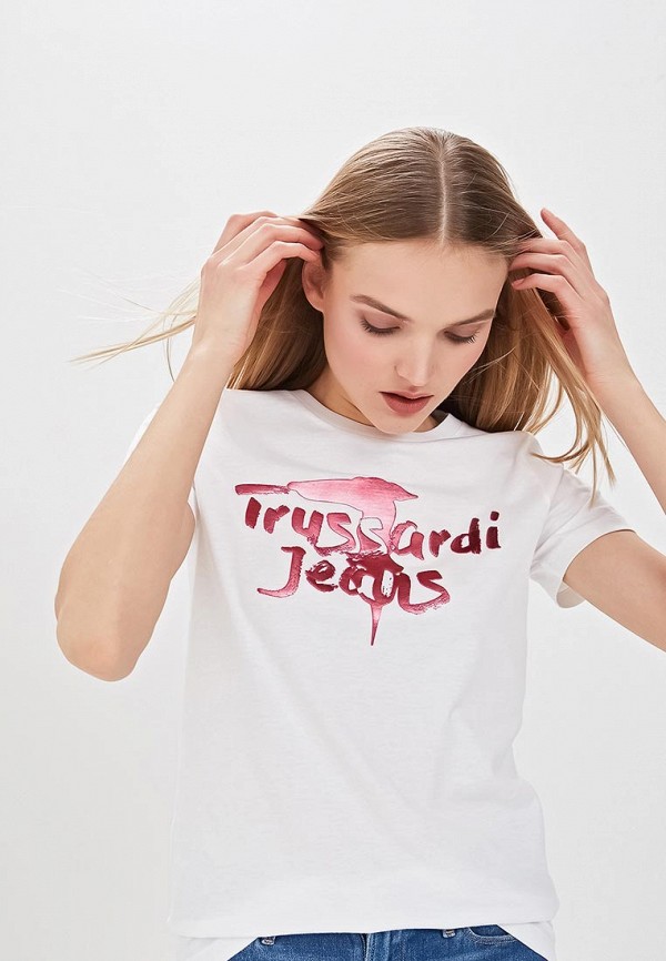 

Футболка Trussardi Jeans, Trussardi Jeans TR016EWDOCI5, Белый