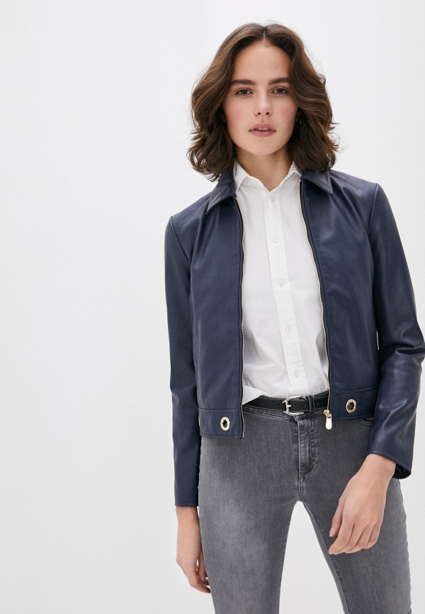 

Куртка кожаная Trussardi Jeans, Синий
