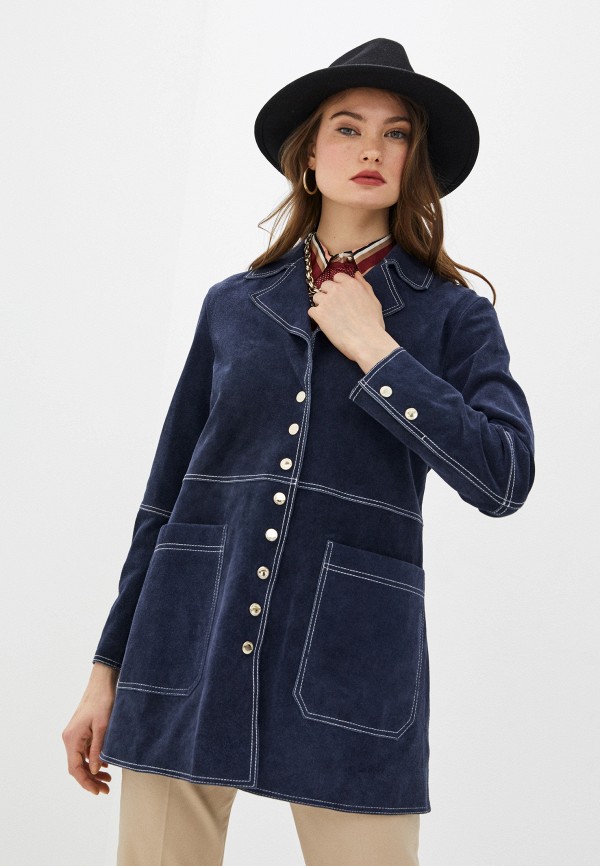 

Куртка кожаная Trussardi Jeans, Синий