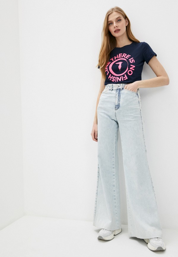 

Футболка Trussardi Jeans, Синий, Trussardi Jeans TR016EWHKVD9