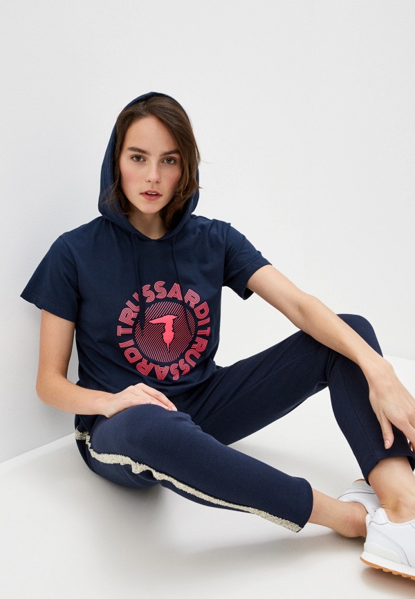 

Футболка Trussardi Jeans, Синий, Trussardi Jeans TR016EWHKVF5