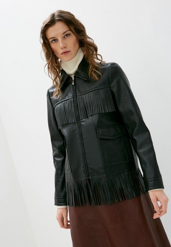 

Куртка кожаная Trussardi, Черный, Trussardi TR016EWKOPH6