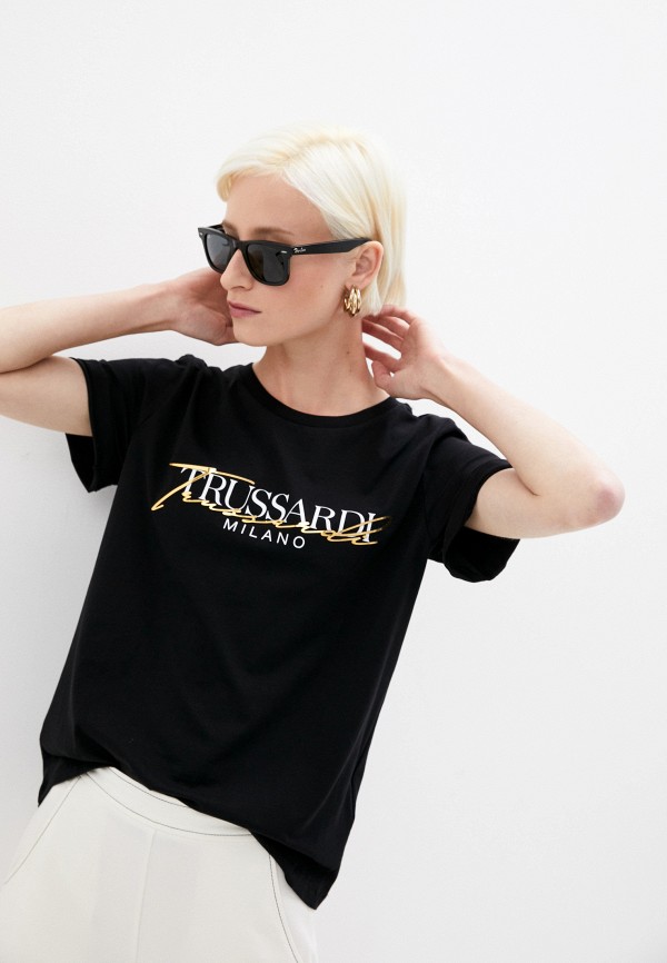 

Футболка Trussardi, Черный, Trussardi TR016EWKOPK0