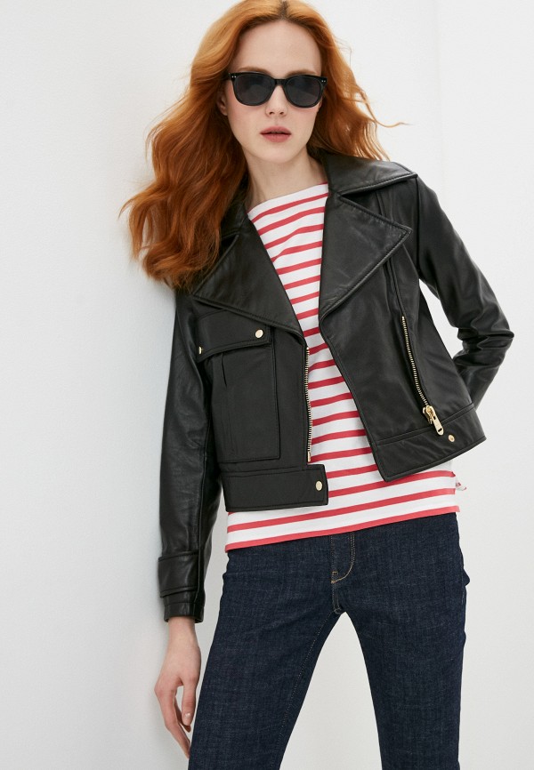 

Куртка кожаная Trussardi, Черный