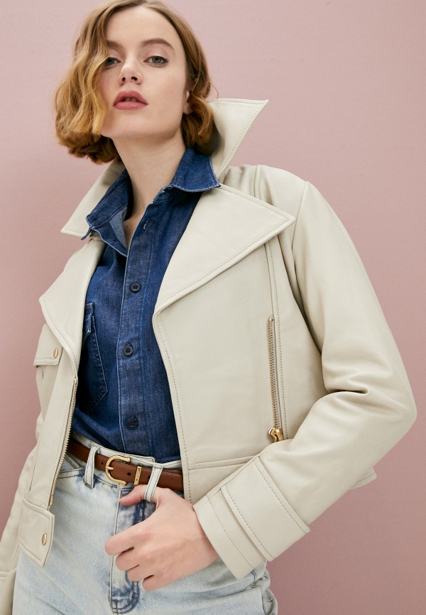 фото Куртка кожаная trussardi