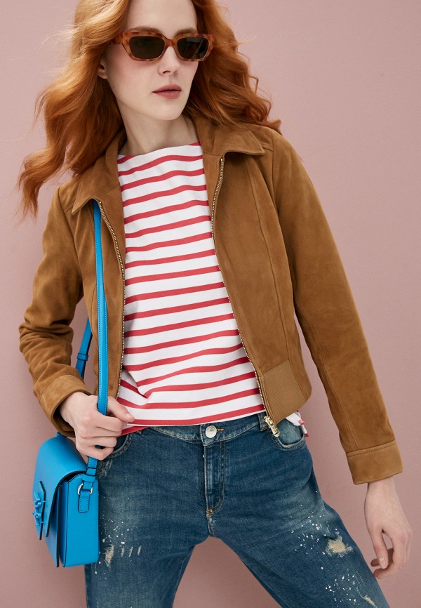 фото Куртка кожаная trussardi