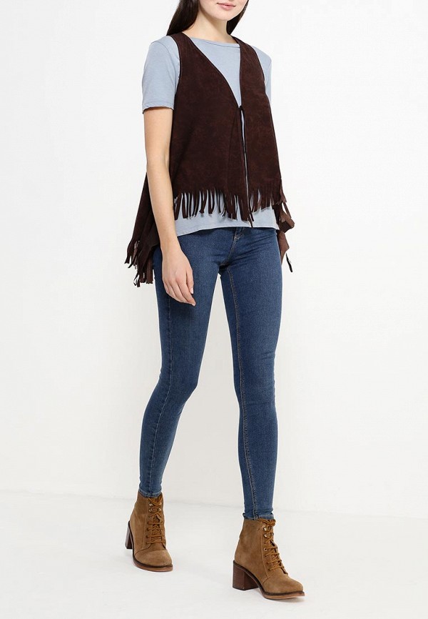 Жилет Tricot Chic коричневый D635 TR023EWPUB29
