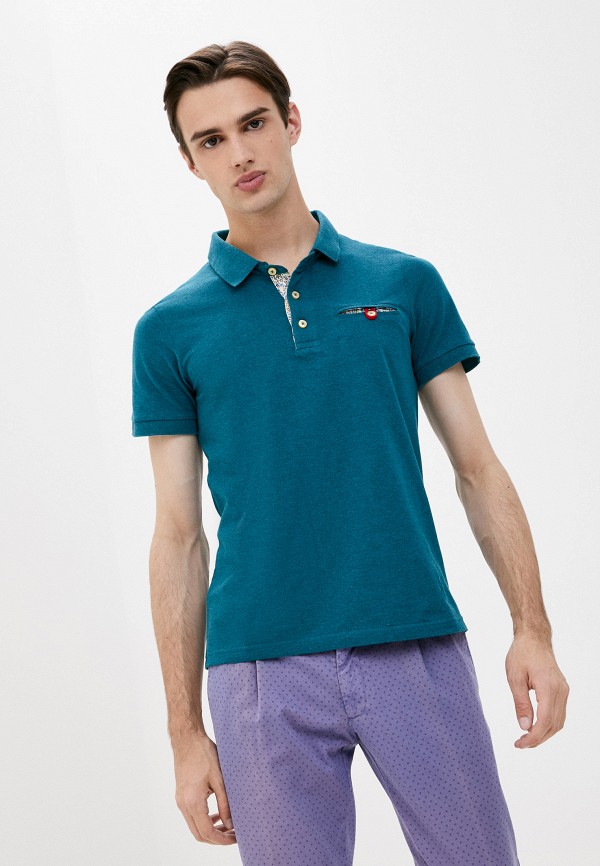 

Поло Trussardi Collection, Бирюзовый, Trussardi Collection TR031EMJVDK2