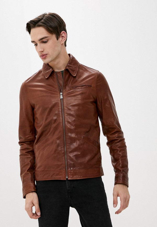 

Куртка кожаная Trussardi Collection, Коричневый, Trussardi Collection TR031EMJVDK7