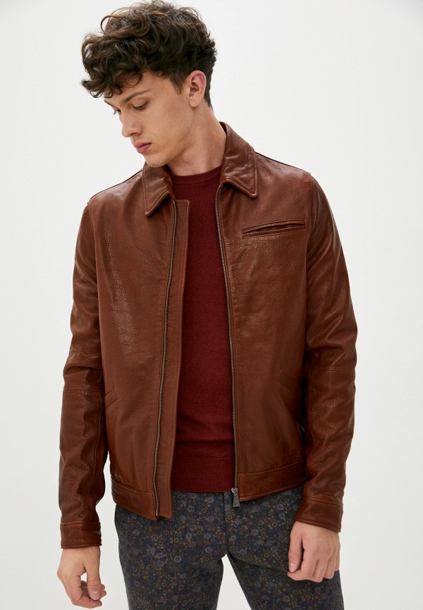 

Куртка кожаная Trussardi Collection, Коричневый, Trussardi Collection TR031EMJVDL0