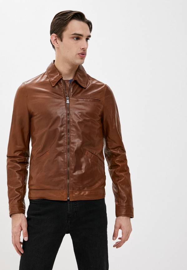 

Куртка кожаная Trussardi Collection, Коричневый, Trussardi Collection TR031EMJVDL6
