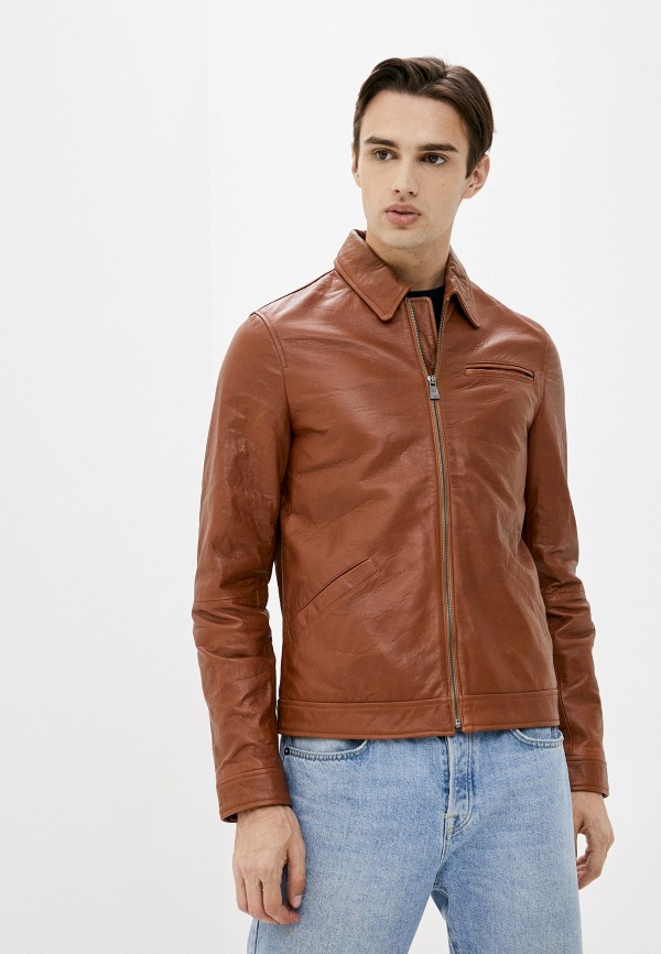 

Куртка кожаная Trussardi Collection, Коричневый, Trussardi Collection TR031EMJVDL8