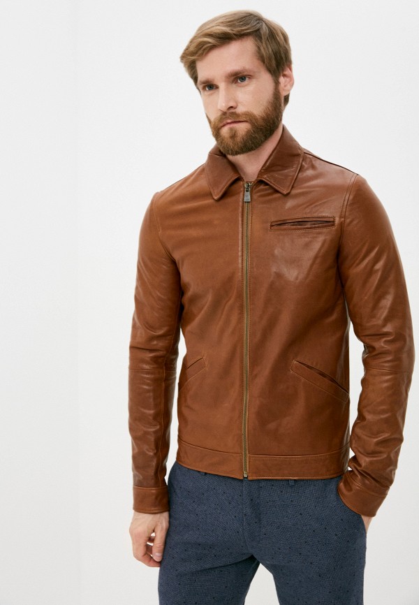 

Куртка кожаная Trussardi Collection, Коричневый
