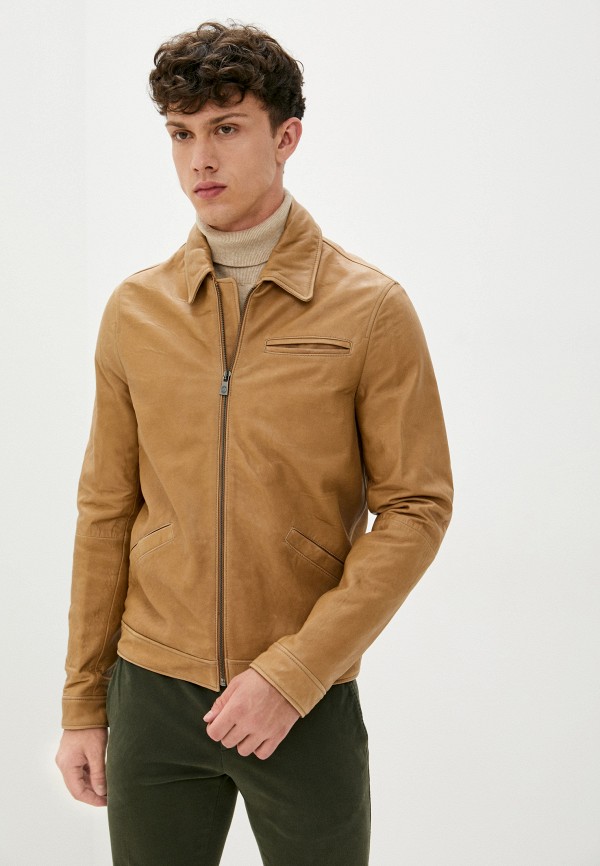 

Куртка кожаная Trussardi Collection, Бежевый, Trussardi Collection TR031EMJVGO3