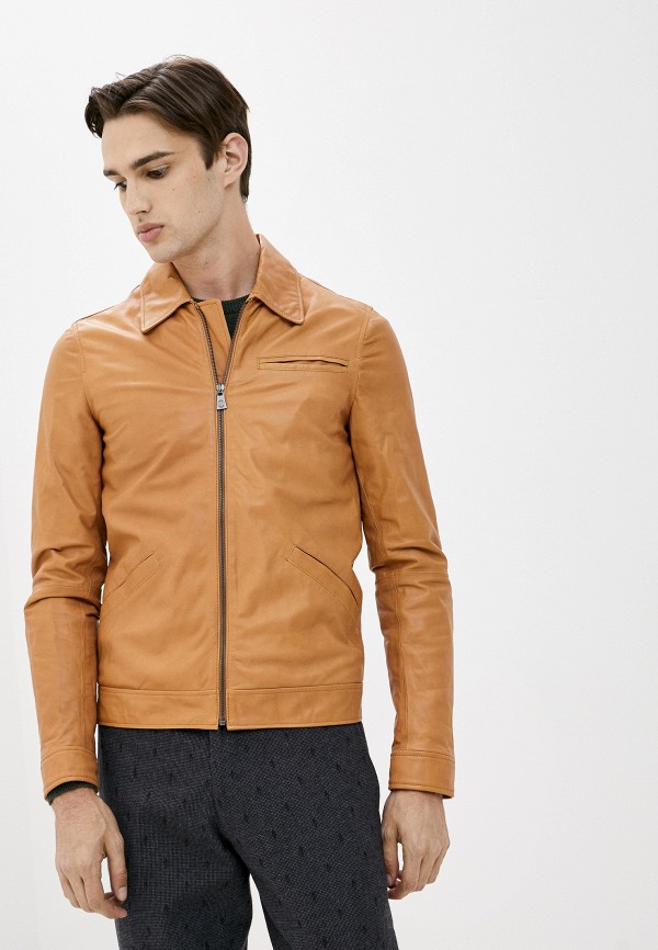

Куртка кожаная Trussardi Collection, Бежевый