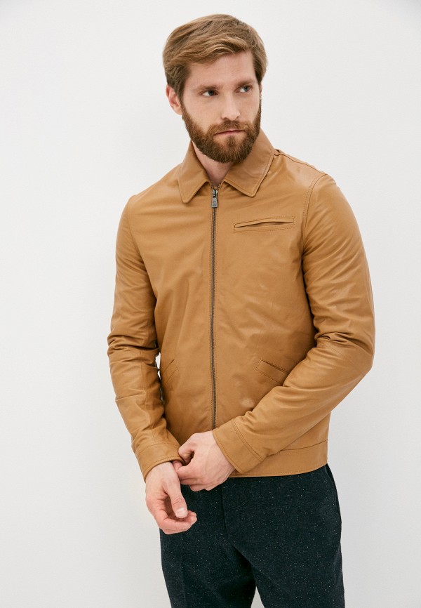

Куртка кожаная Trussardi Collection, Бежевый, Trussardi Collection TR031EMJVGO6