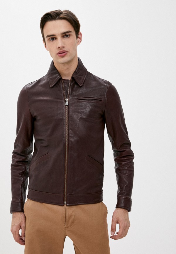 

Куртка кожаная Trussardi Collection, Бордовый, Trussardi Collection TR031EMJVGO7