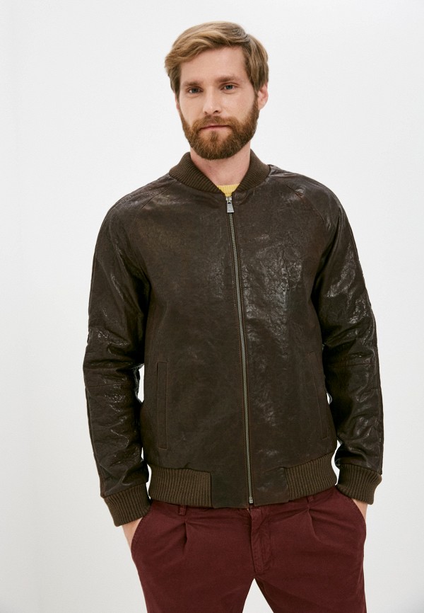 

Куртка кожаная Trussardi Collection, Коричневый, Trussardi Collection TR031EMJVGP6
