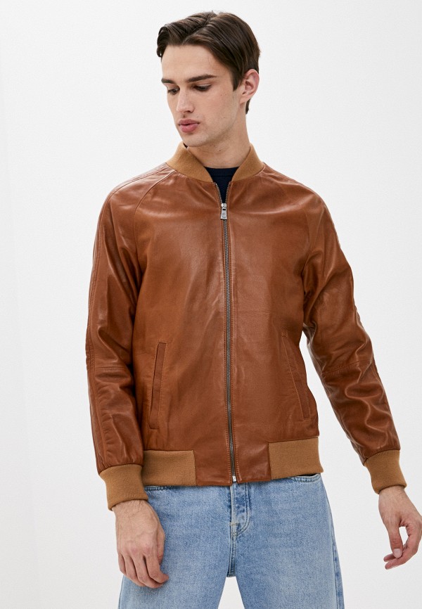 

Куртка кожаная Trussardi Collection, Коричневый, Trussardi Collection TR031EMJVGP8
