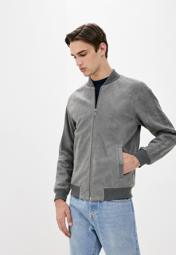 

Куртка кожаная Trussardi Collection, Серый, Trussardi Collection TR031EMJVGQ1