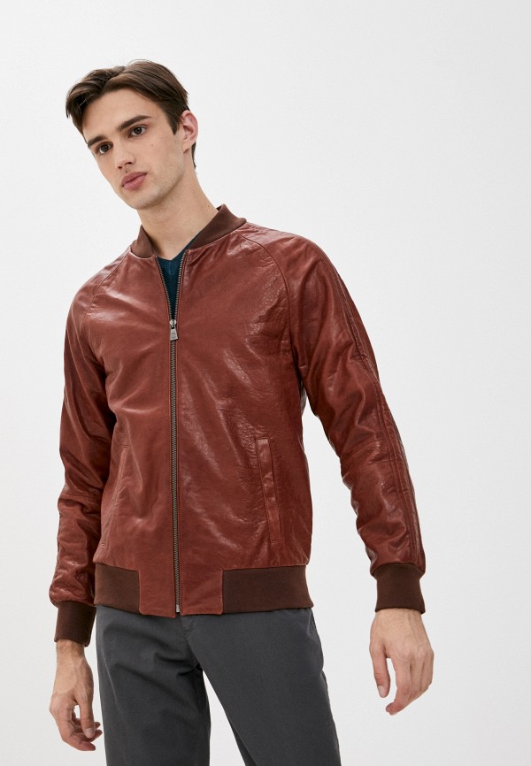 

Куртка кожаная Trussardi Collection, Коричневый
