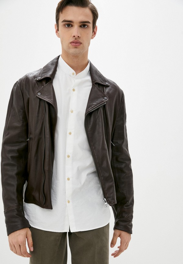 

Куртка кожаная Trussardi Collection, Коричневый