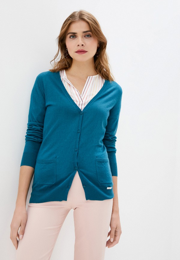

Кардиган Trussardi Collection, Бирюзовый, Trussardi Collection TR031EWJVJQ6
