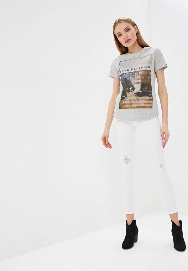 

Футболка True Religion; True Religion TR799EWEUVW5, Серый