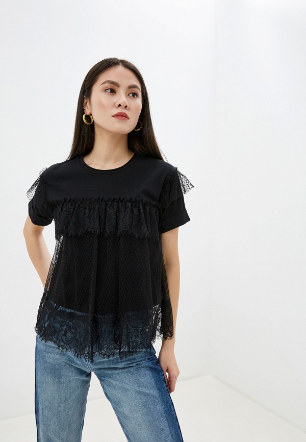 

Футболка Twinset Milano, Черный, Twinset Milano TW008EWFMWW2