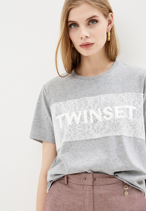 

Футболка Twinset Milano, Серый, Twinset Milano TW008EWHJVL2