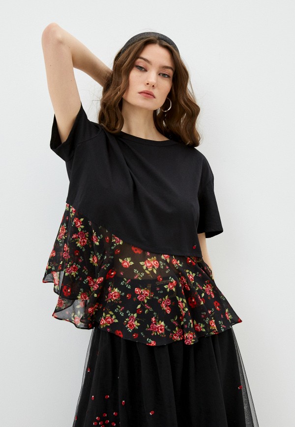 

Футболка Twinset Milano, Черный, Twinset Milano TW008EWMMNS4