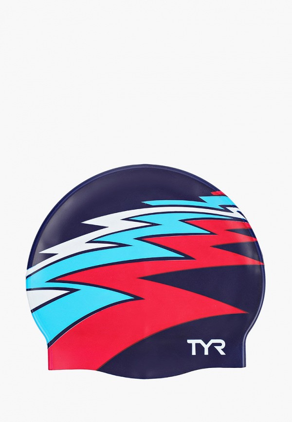 

Шапочка для плавания TYR, Разноцветный, ZIG ZAG SILICONE CAP