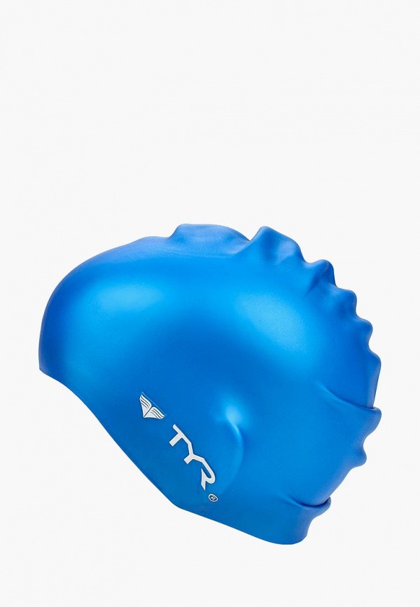 

Шапочка для плавания TYR, Синий, Wrinkle Free Silicone Cap