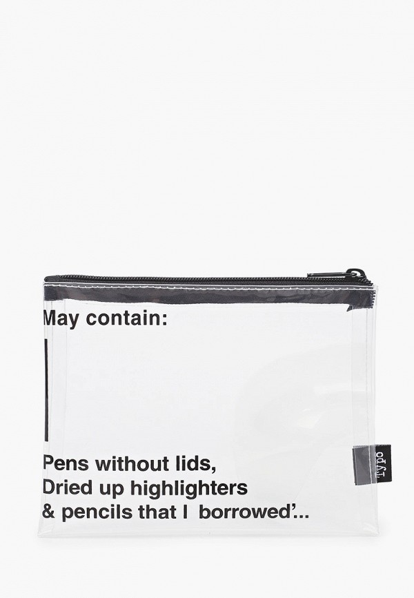 

Несессер Typo, Прозрачный, Clear It Pencil Case