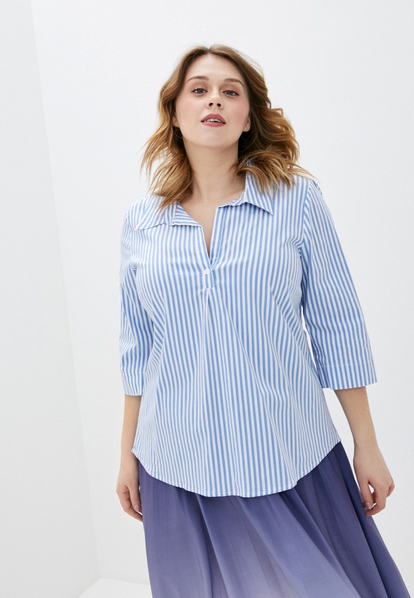 

Рубашка Ulla Popken, Голубой, Ulla Popken UL002EWHSEQ4