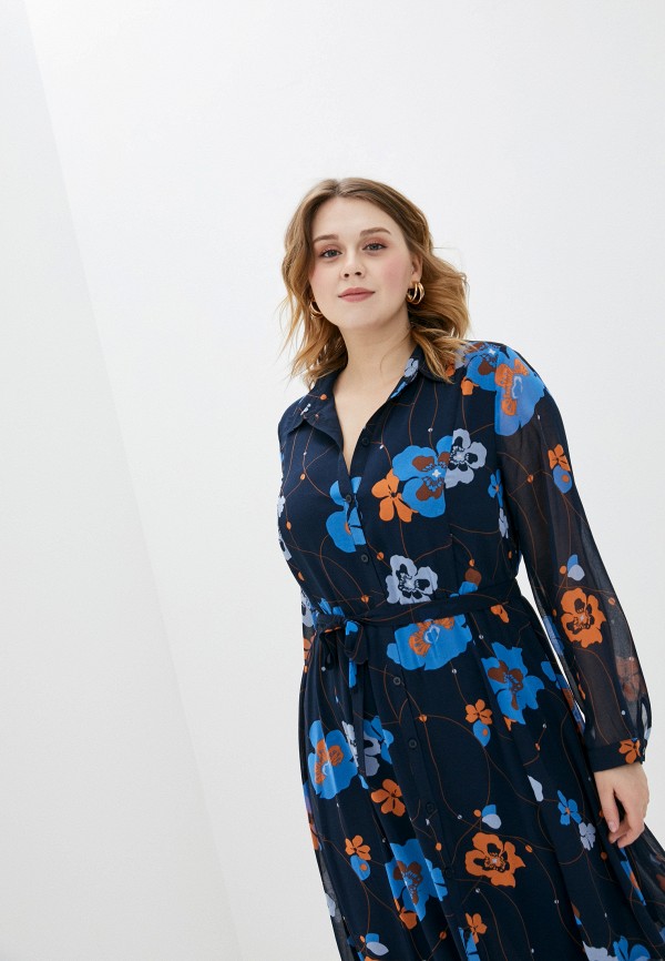

Платье Ulla Popken, Синий, Ulla Popken UL002EWHSES2