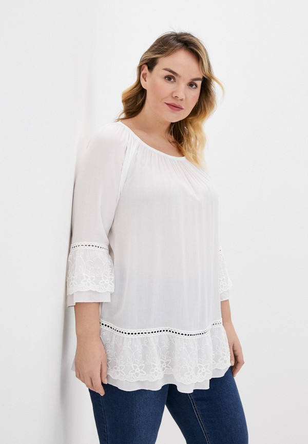 

Блуза Ulla Popken, Белый, Ulla Popken UL002EWHSEV4