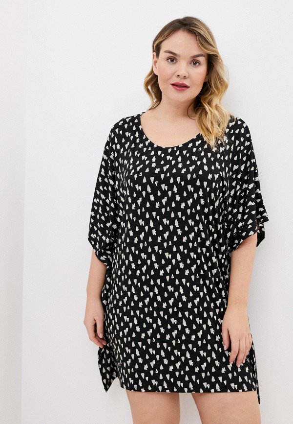 

Платье домашнее Ulla Popken, Черный, Ulla Popken UL002EWHSEY5