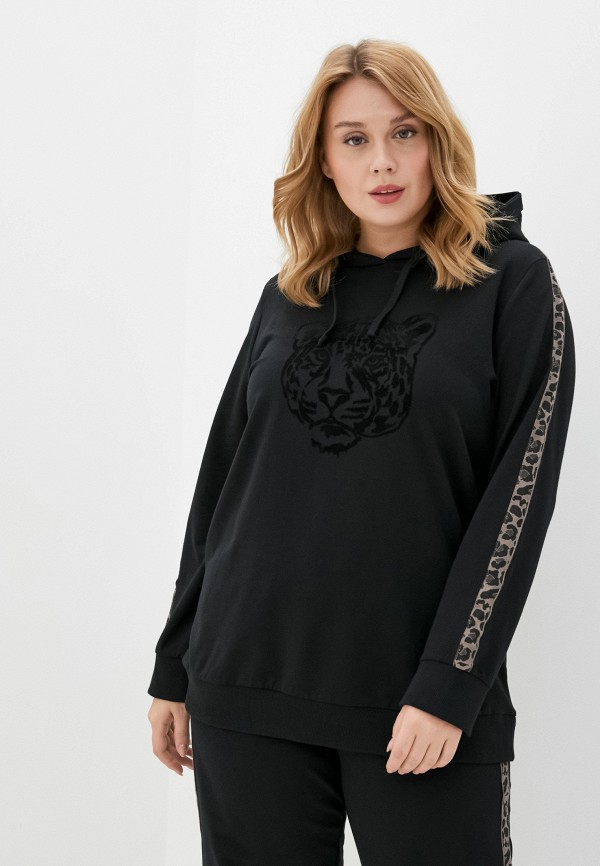 

Худи Ulla Popken, Черный, Ulla Popken UL002EWJXZC4
